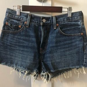 Levi’s 501 High Rise Cutoff Shorts Size 27